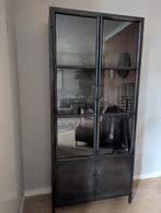 Vitrinekast staal in zeer nette staat!!, Huis en Inrichting, Kasten | Vitrinekasten, Ophalen, Met plank(en), 50 tot 100 cm, Zo goed als nieuw