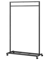 Kledingrek op wieltjes - Zwart - 44x95x157.7 cm, Ophalen, Nieuw