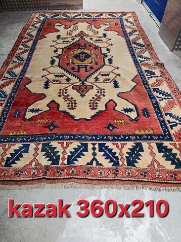 Groot Perzisch tapijt Kars kazak 360x210 wollen Vloerkleed  beschikbaar voor biedingen