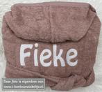 Badjas Pinkstone geborduurd met naam (baby of kind, 3 maten), Ophalen of Verzenden, Nieuw, Kraamcadeau