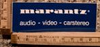 Vintage sticker Marantz Audio video carstereo logo merk, Verzamelen, Ophalen of Verzenden, Zo goed als nieuw