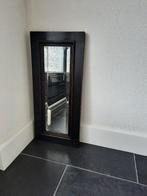 spiegel rechthoek vintage geslepen glas bruin/zwart lijst, Huis en Inrichting, Woonaccessoires | Spiegels, Ophalen, Minder dan 50 cm