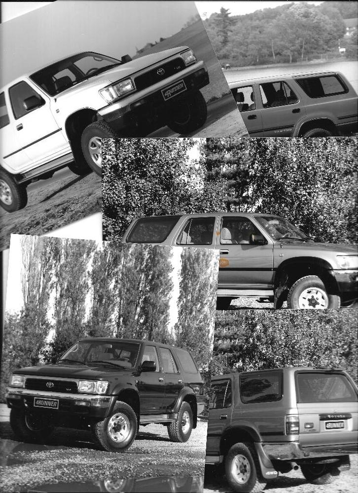 TOYOTA 4RUNNER / LANDCRUISER fabrieksfoto's, Boeken, Auto's | Folders en Tijdschriften, Zo goed als nieuw, Toyota, Ophalen of Verzenden