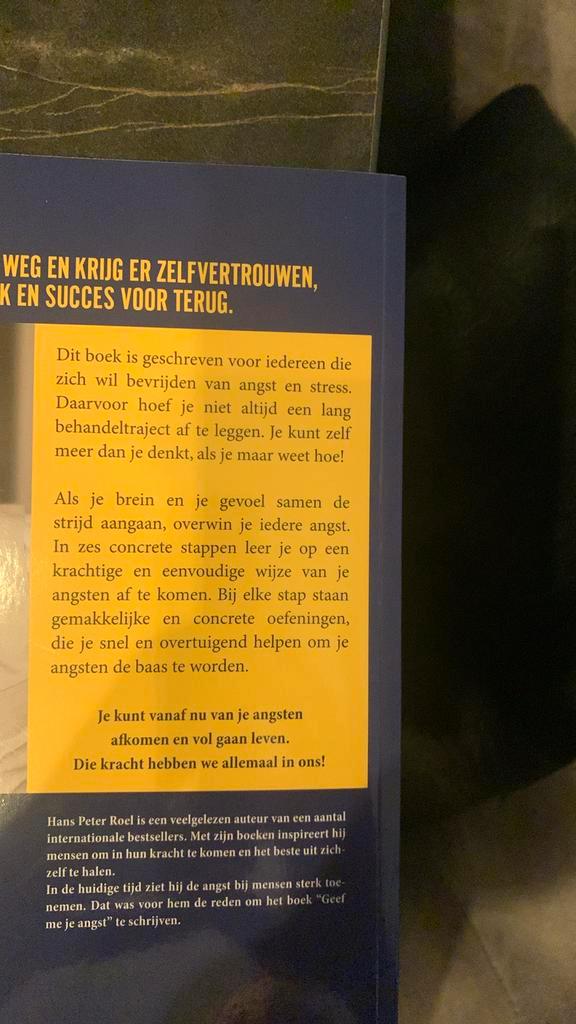 Hans Peter Roel - Geef mij je angst, Boeken, Esoterie en Spiritualiteit, Zo goed als nieuw, Overige typen, Spiritualiteit algemeen