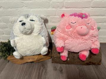 Noxxiez handwarmer,knuffel kussen eenhoorn/ husky hond beschikbaar voor biedingen