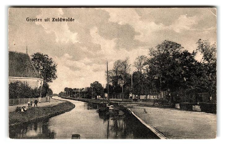 Zuidwolde, Groeten uit Zuidwolde, Verzamelen, Ansichtkaarten | Nederland, Ongelopen, Groningen, 1920 tot 1940, Verzenden
