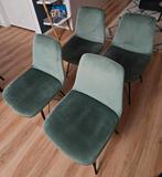 Groene Velvet Stoelen - Gigameubel Ivy (4 stuks), Ophalen, Gebruikt, Overige kleuren, Vier