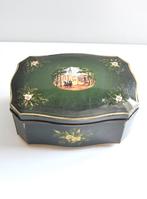 Nostalgisch groen Pickwick thee blik in erg goede staat, Verzamelen, Blikken, Ophalen of Verzenden, Gebruikt, Thee, Pickwick