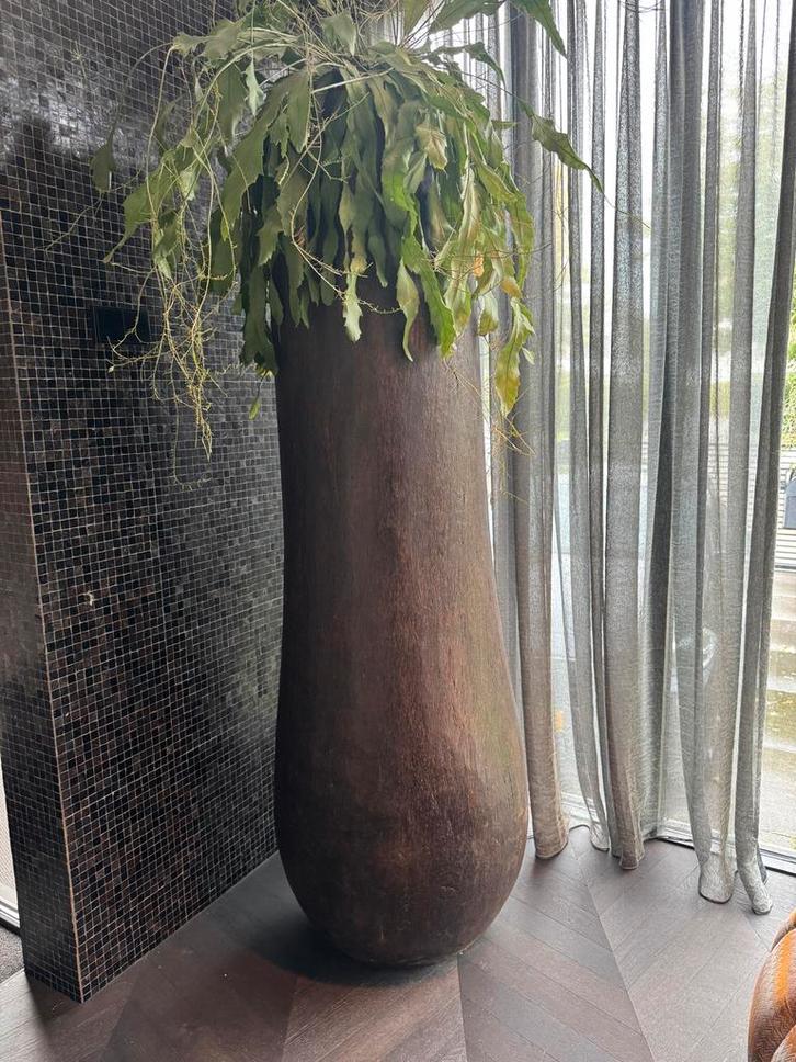 Grote Palmvaas vaas - 190cm - Bijzonder mooie uitvoering!, Huis en Inrichting, Woonaccessoires | Vazen, Zo goed als nieuw, Overige kleuren