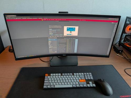 Iiyama ProLite XCB3494WQSN-B5 Zwart ZGAN  garantie, Computers en Software, Monitoren, Zo goed als nieuw, 101 t/m 150 Hz, DisplayPort