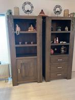 Eiken kasten set drie, Huis en Inrichting, Kasten | Boekenkasten, Ophalen, 200 cm of meer, Eikenhout, 50 tot 100 cm