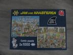 Jan van Haasteren puzzels 2x 1000 stukjes Compleet + posters, Ophalen of Verzenden, 500 t/m 1500 stukjes, Zo goed als nieuw, Legpuzzel