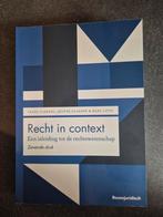 Sanne Taekema - Recht in context, Ophalen of Verzenden, Zo goed als nieuw, Sanne Taekema; Jeanne Gaakeer; Marc Loth