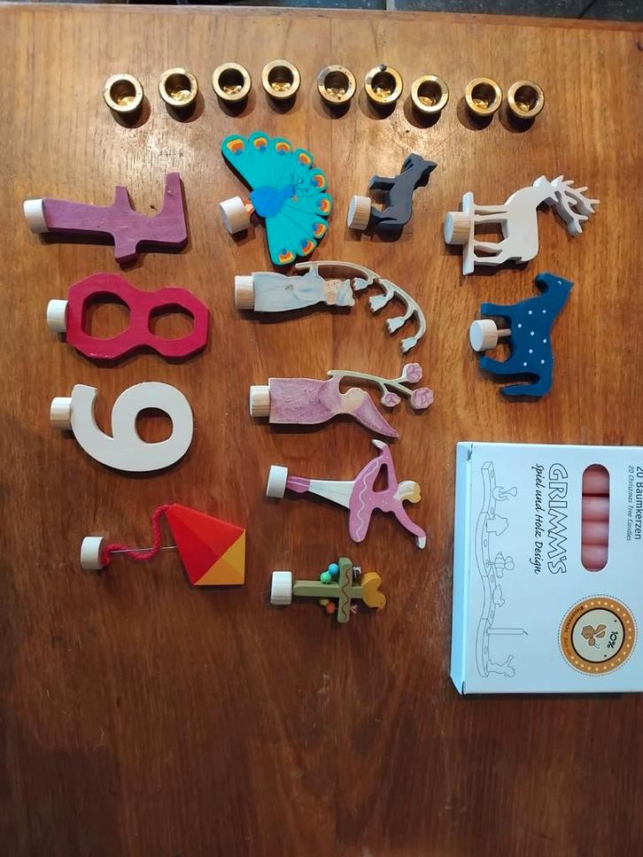 Grimm's Stekers en Kaarsen, Kinderen en Baby's, Speelgoed | Houten speelgoed, Zo goed als nieuw, Overige typen, Ophalen of Verzenden