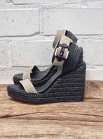 Castaner - Leren espadrille sleehakken maat 38 - Nieuw €195