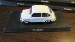 Fiat 600D Wit Met uitstalplaatje 1:43 Solido, Ophalen of Verzenden, Nieuw, Auto, Solido