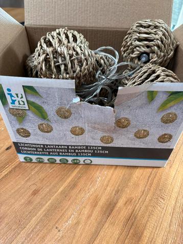 Lichtsnoer lantaarn bamboe voor binnen beschikbaar voor biedingen