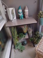 Tafel  voor op het balcon poten zijn van ijzer zwart beige, Ophalen, Overige materialen, Gebruikt, 50 tot 100 cm