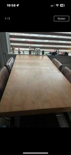 Teake eettafel, Huis en Inrichting, Tafels | Eettafels, Ophalen, Gebruikt, Teakhout, 50 tot 100 cm