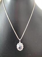 Prachtige antieke zilveren hematiet ketting., Sieraden, Tassen en Uiterlijk, Antieke sieraden, Verzenden, Zilver, Ketting