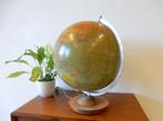 vintage wereldbol globe lamp tafellamp voor 1981 mid century, Verlicht, Gebruikt, Ophalen of Verzenden