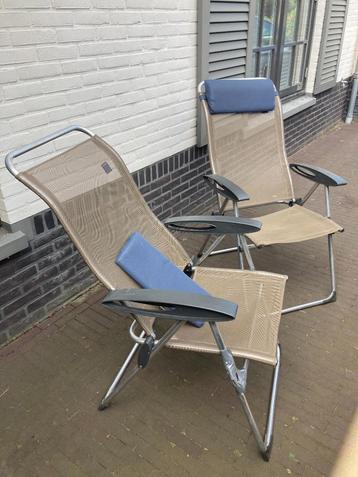 2 Lafuma campingstoelen, waarvan een met een defect beschikbaar voor biedingen