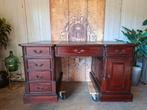 Klassieke Engels dubbelzijdig bureau, schrijftafel, partner