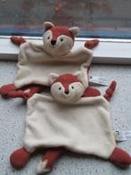 2 x Knuffeldoek vos of vosje van Hema terra /creme velours, Kinderen en Baby's, Speelgoed | Knuffels en Pluche, Ophalen of Verzenden