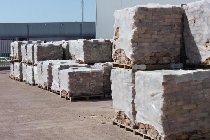 Veldbrandstenen, gerecupeerde metselstenen, blauwsteen, Doe-het-zelf en Verbouw, Metselstenen, Gebruikt, Bakstenen, Ophalen of Verzenden