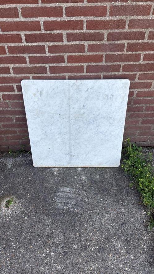 Tafelblad - Gepolijst Marmer - Rond en Vierkant, Huis en Inrichting, Tafels | Eettafels, Zo goed als nieuw, 50 tot 100 cm, 50 tot 100 cm