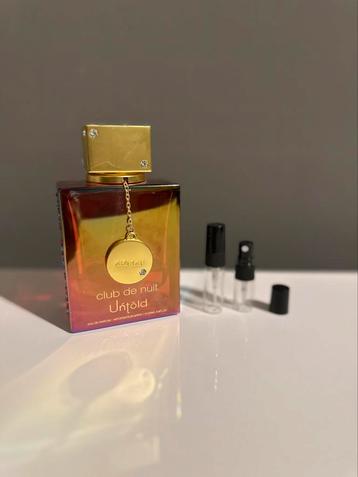Armaf Club de Nuit Untold | Parfum sample beschikbaar voor biedingen