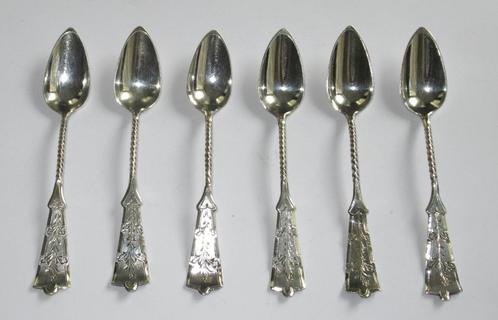 Antiek zilver koffielepels, AJ Driessen Schoonhoven ca 1930, Antiek en Kunst, Antiek | Goud en Zilver, Zilver, Ophalen of Verzenden