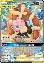 Pokémon 2019 Mega Lopunny & Jigglypuff GX CEC #226 RAW, Ophalen of Verzenden, Zo goed als nieuw