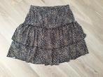 Zwarte print plooi rok M&S Mode - maat M, Maat 38/40 (M), Zwart, Ophalen of Verzenden, Boven de knie