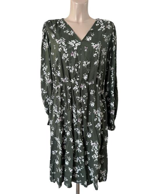 Miljuschka jurk XL, Kleding | Dames, Jurken, Zo goed als nieuw, Maat 46/48 (XL) of groter, Groen, Onder de knie, Ophalen of Verzenden