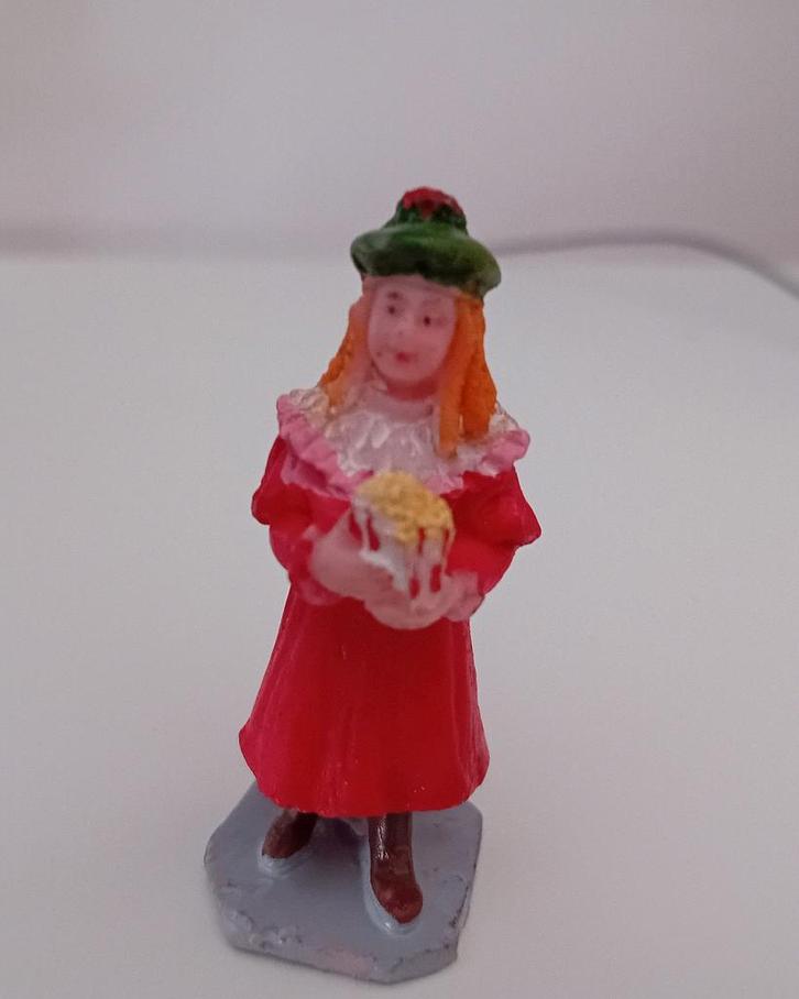 Lemax meisje met popcorn, Lemax figuur Kerstdorp, Diversen, Kerst, Ophalen of Verzenden