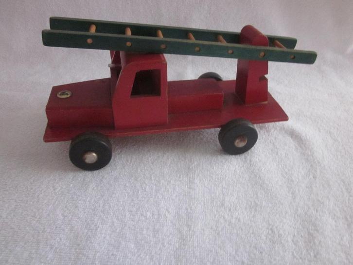 Houten brandweer ladderwagen SIO  Sioliet jaar ongeveer 1960, Antiek en Kunst, Antiek | Speelgoed, Ophalen of Verzenden