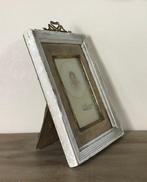 Antiek Frans strik lijstje met originele portretfoto ca 1880, Antiek en Kunst, Ophalen of Verzenden