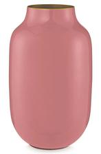 Pip Studio Metalen Vaas Roze 30 cm, Ophalen of Verzenden, Nieuw, Overige kleuren, Minder dan 50 cm