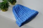 Dunne handgemaakte blauwe kindermuts, lekker zacht, Jongen of Meisje, Handgemaakt, Nieuw, Ophalen of Verzenden