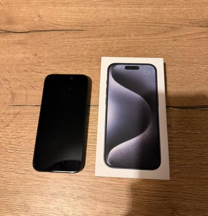 Iphone 15 pro 128GB, Telecommunicatie, Mobiele telefoons | Apple iPhone, Zo goed als nieuw, 128 GB, iPhone 15 Pro, Zwart, Ophalen of Verzenden
