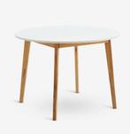 Ronde tafel met massief eiken houten poten Ø105cm, Ophalen, 100 tot 150 cm, Zo goed als nieuw, Eikenhout