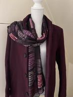 Jas winterjas Bordeaux paars wol 36 38 / sjaal, Kleding | Dames, Ophalen of Verzenden, Zo goed als nieuw, Maat 36 (S), Paars