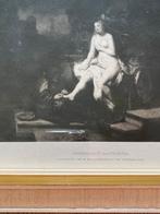 Oude prent Rembrandt - Bathseba, Ophalen of Verzenden