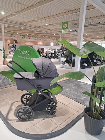 Showmodel Qute Q-Rider 2-1 Kinderwagen Buggy Steelblue beschikbaar voor biedingen