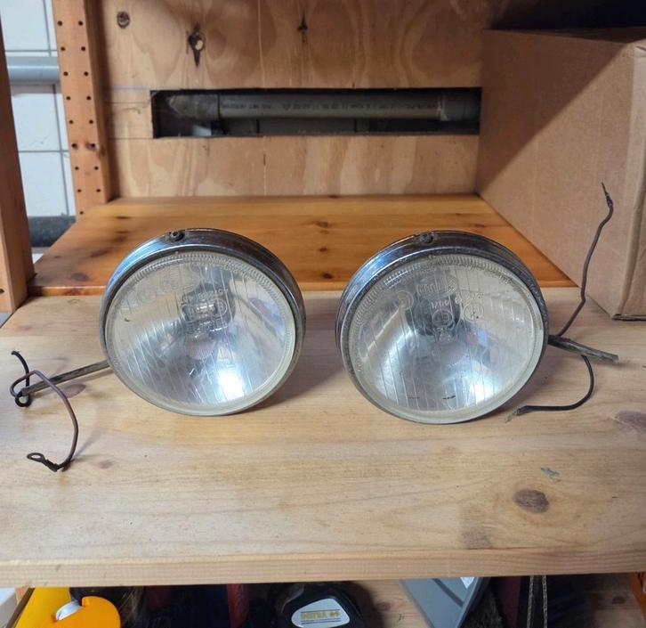 Set HELLA Verstralers Oldtimer 4572 R8 4571, Auto diversen, Auto-accessoires, Gebruikt, Ophalen of Verzenden