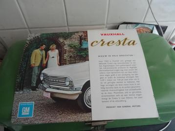 Oude autofolder Vauxhall Cresta General Motors beschikbaar voor biedingen
