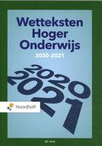 Wetteksten Hoger Onderwijs 2020-2021, Ophalen of Verzenden, Gelezen