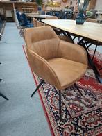 7 Nieuwe Armleuning stoelen,Draaibaar Cognac Nu SAMEN 900,=, Ophalen, Bruin, Nieuw, Stof