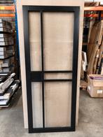 Nieuwe zwarte staal look binnendeur met glas 83x212,5 cm, Ophalen, 80 tot 100 cm, Binnendeur, Nieuw